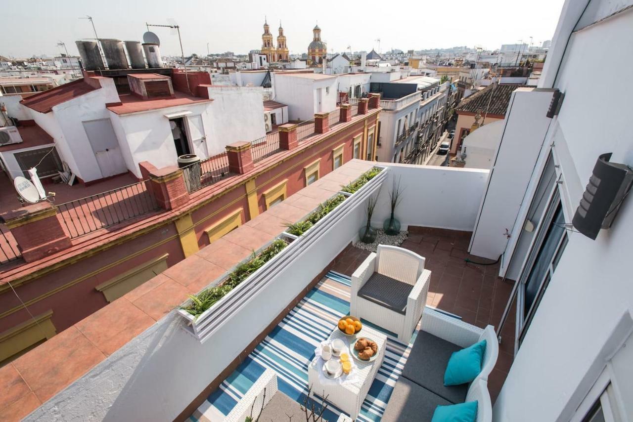 Ático céntrico con vistas Sevilha Exterior foto