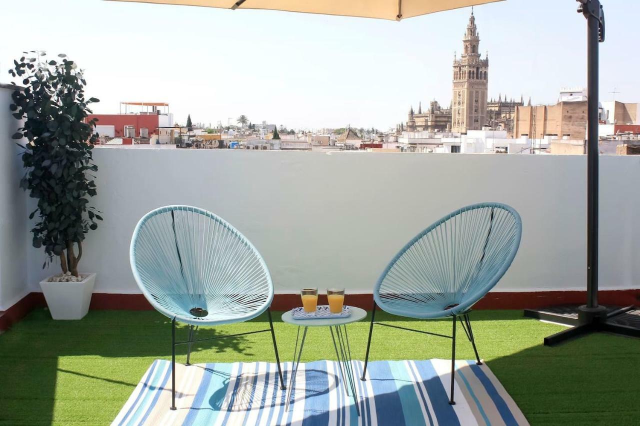 Ático céntrico con vistas Sevilha Exterior foto