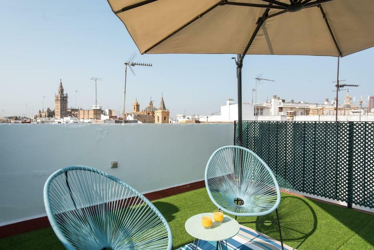 Ático céntrico con vistas Sevilha Exterior foto