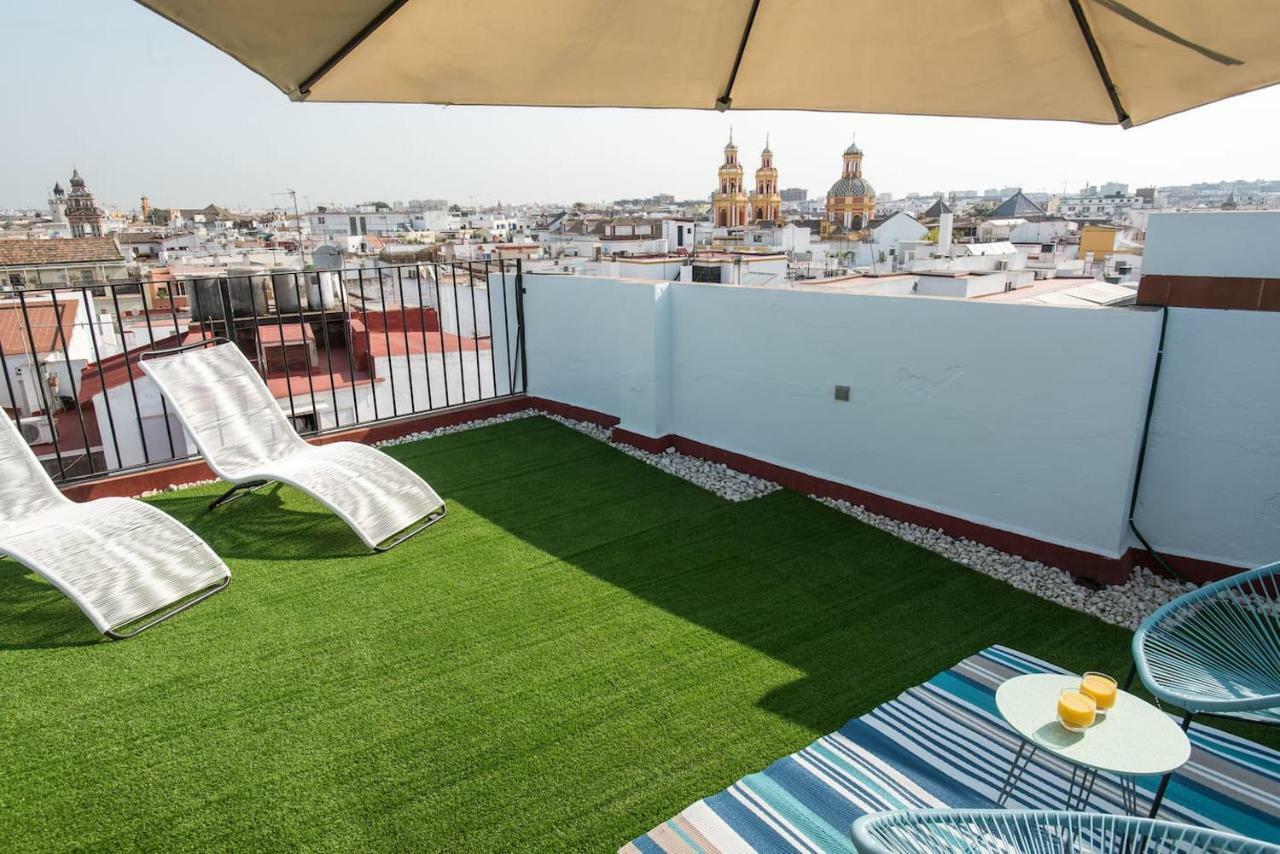 Ático céntrico con vistas Sevilha Exterior foto